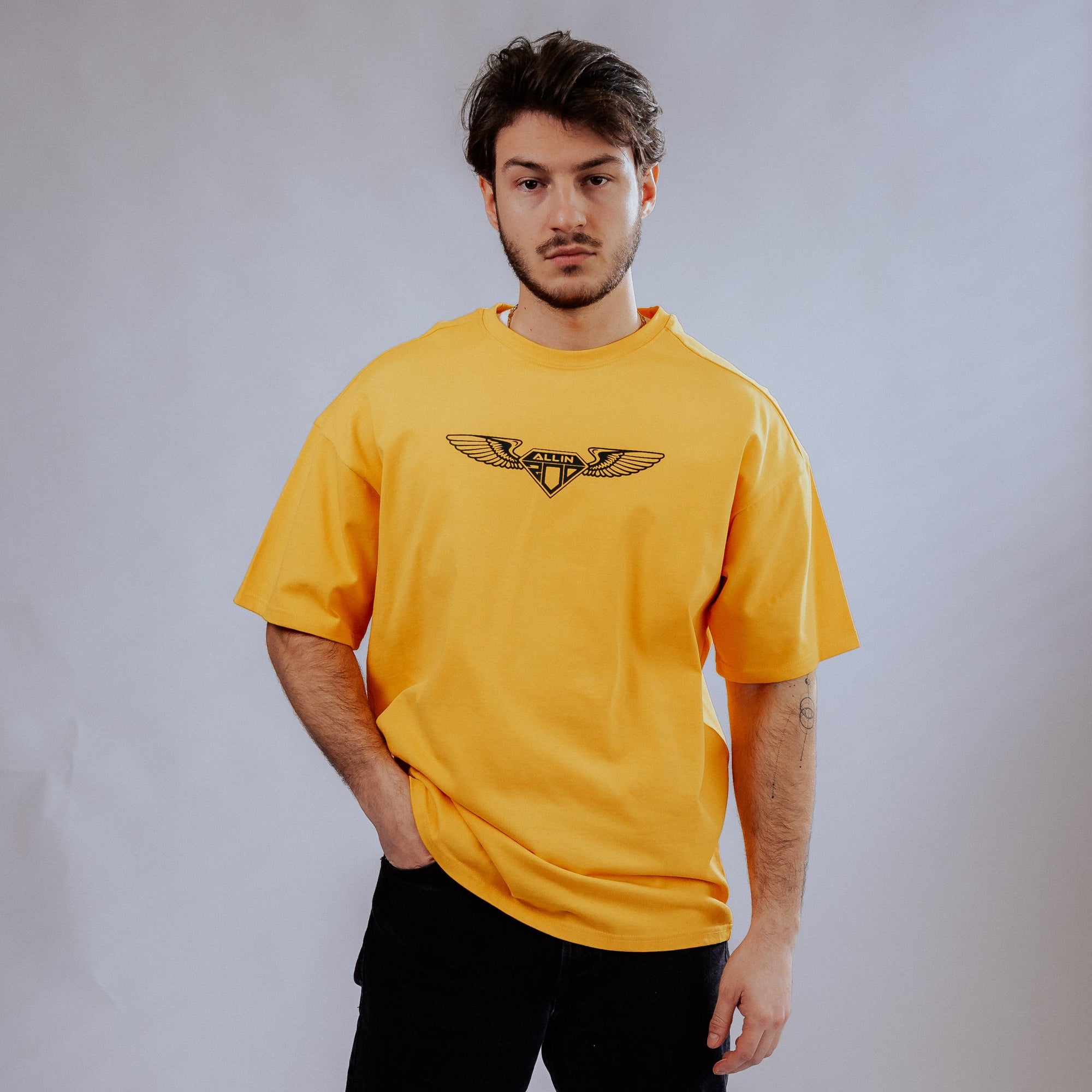 Wings Oversize T-Shirt Yellow