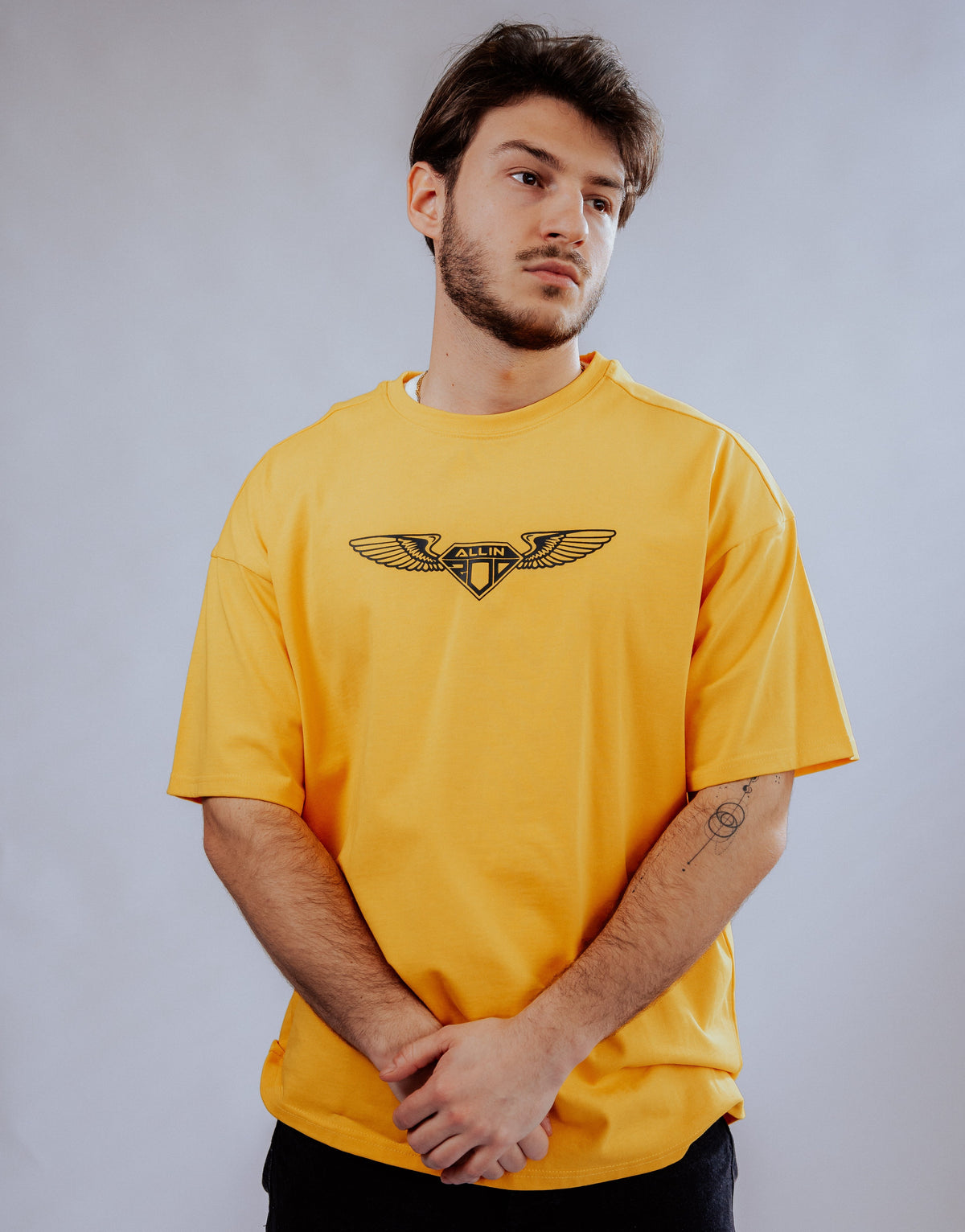 Wings Oversize T-Shirt Yellow
