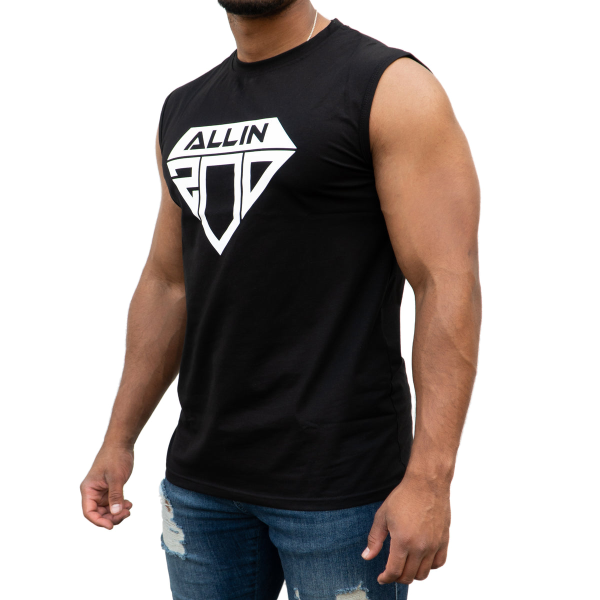 Bold Tank Top Black - Left Side