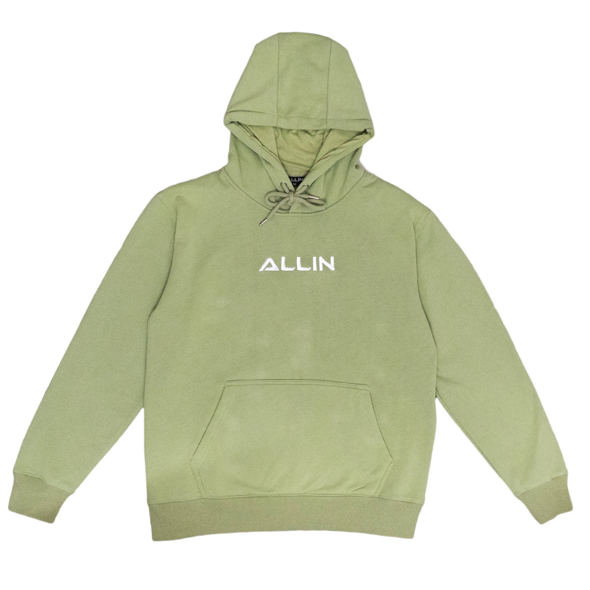 Embroidered Hoodie Mint Green